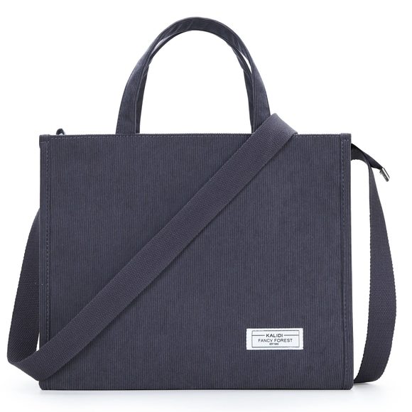 Kalidi Tote Bag Large Corduroy Bag Fashion Crossbody Shoulder Tote With :D - Picture 1 of 7